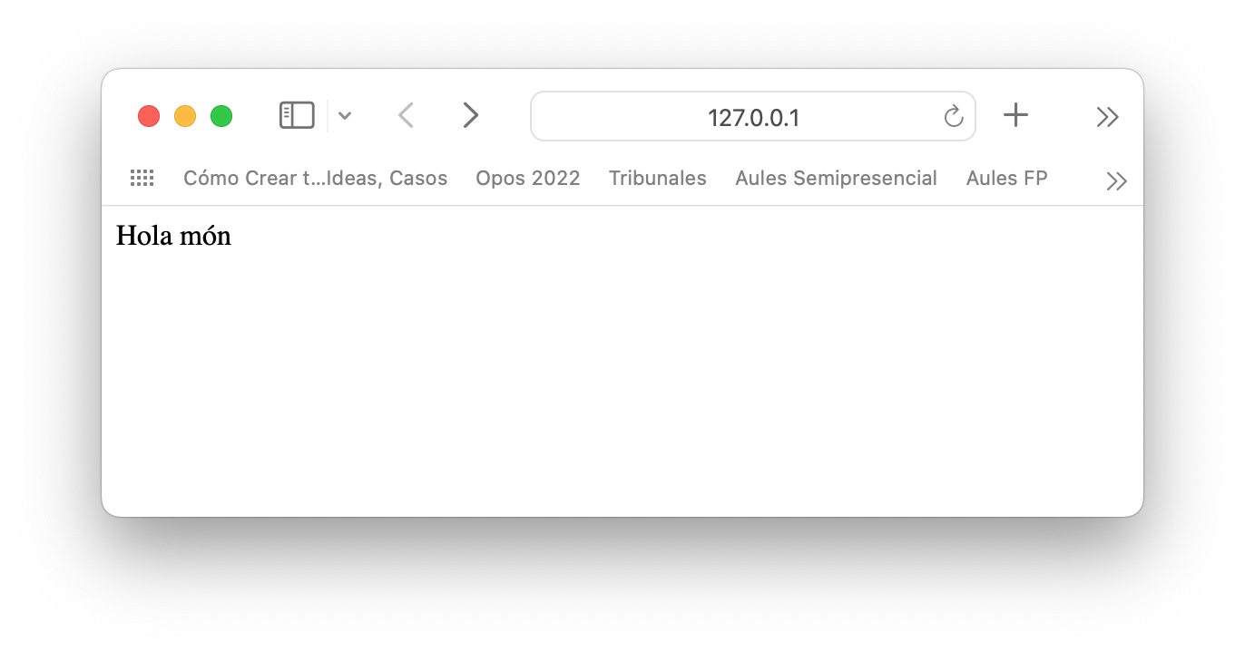 Primer programa amb Flask