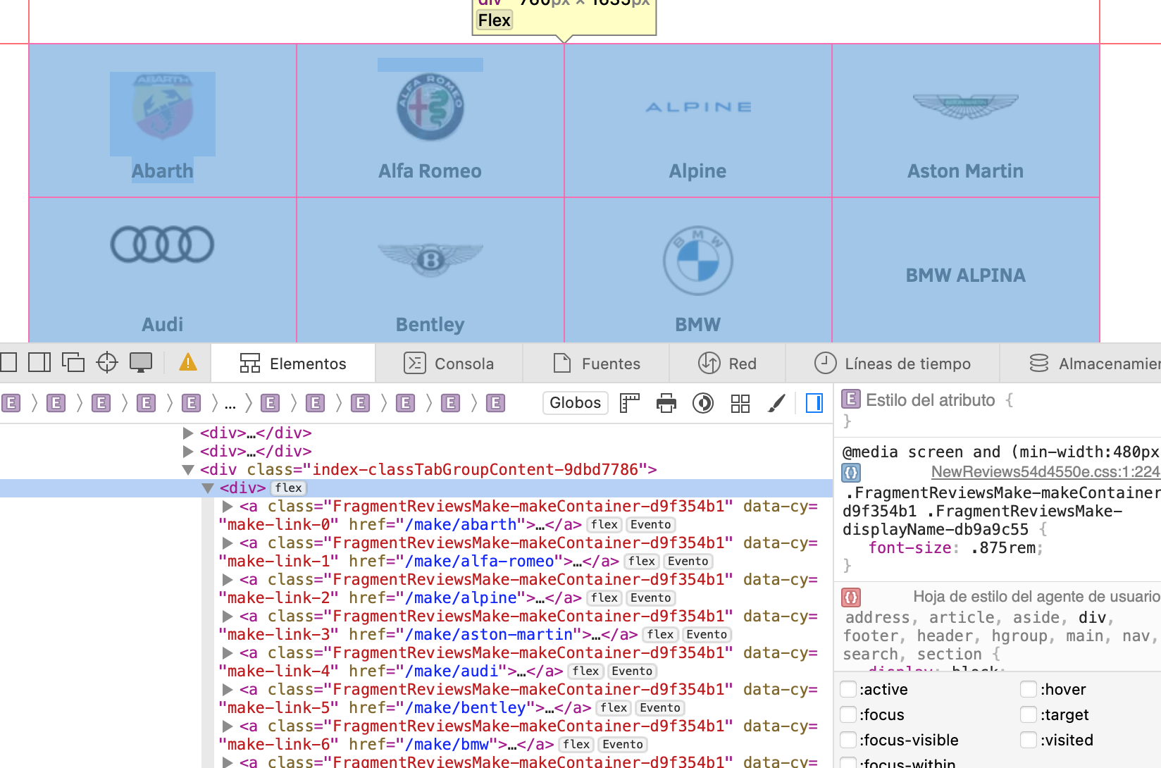Contingut real de la web