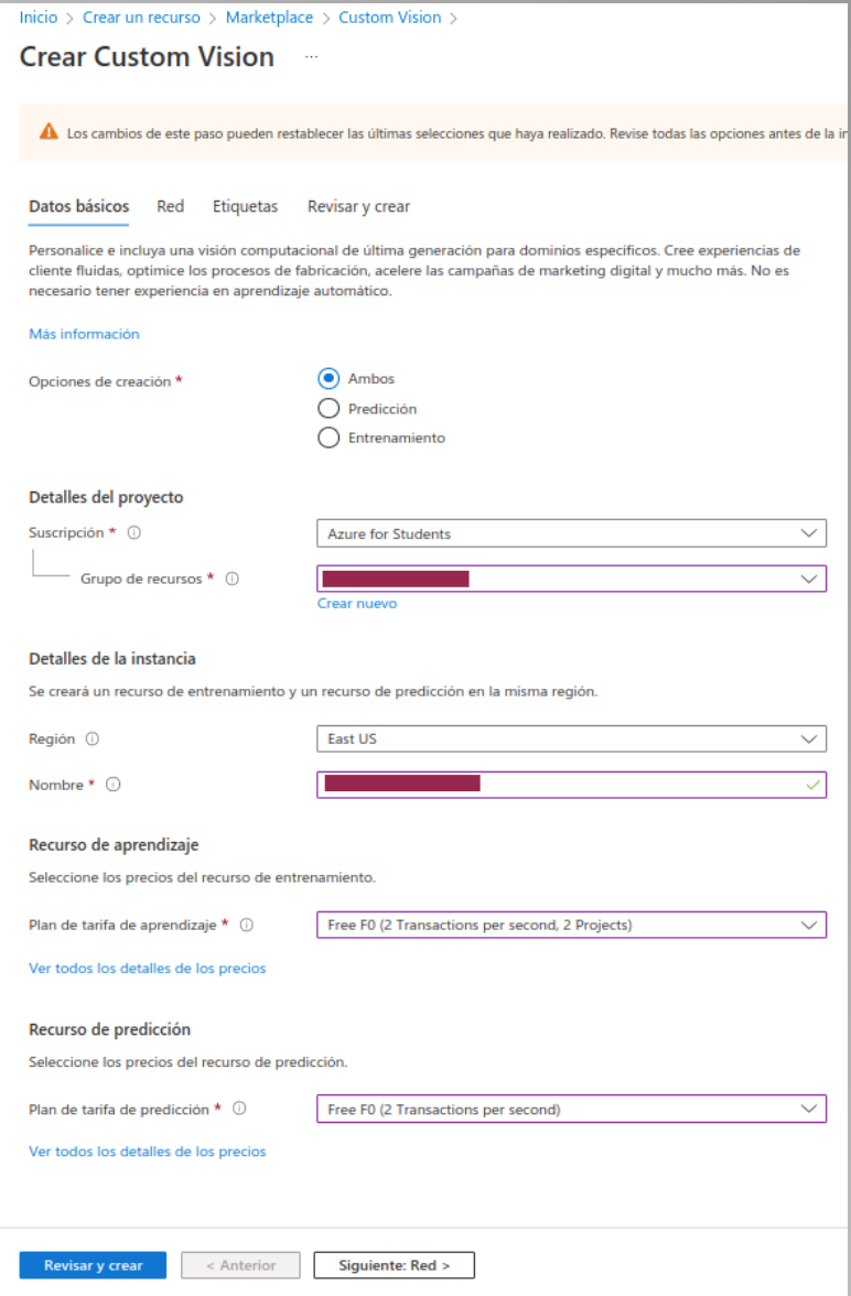Creació de Custom Vision
